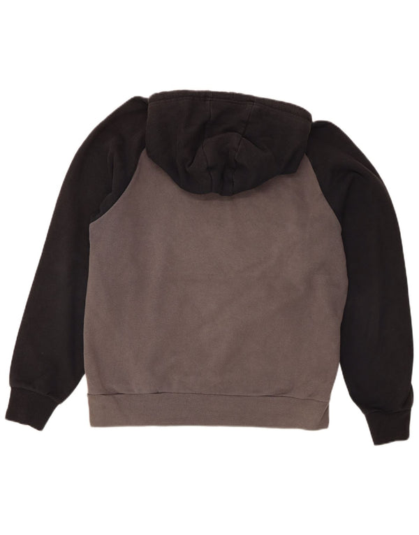 Ellesse Pull à capuche graphique pour homme Large Gris Colorblock