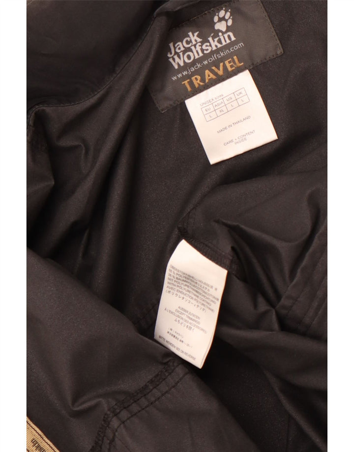 Jack Wolfskin Veste de pluie pour homme UK 40 Large Noir Polyester