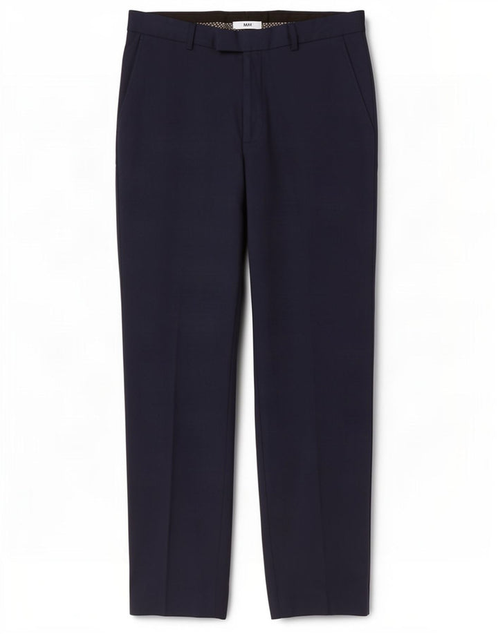 Marks & Spencer Pantalon de costume slim pour homme W32 L31 Bleu marine Polyester
