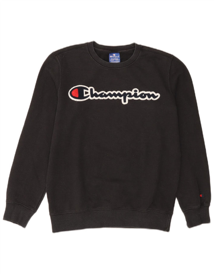 CHAMPION Sweat-Shirt Graphique Garçon 13-14 Ans XL Noir