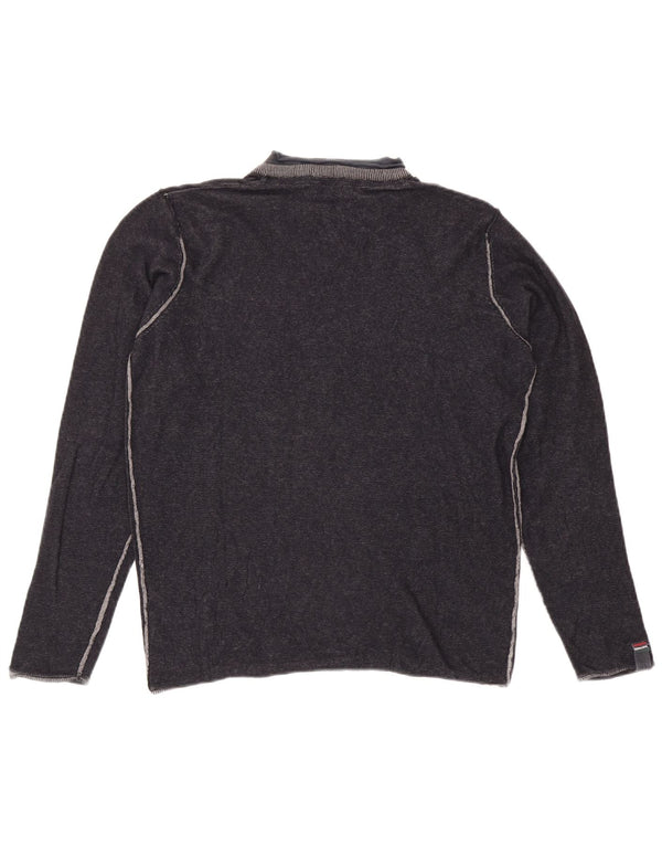 Avirex Pull col V Homme Bleu Marine Moyen