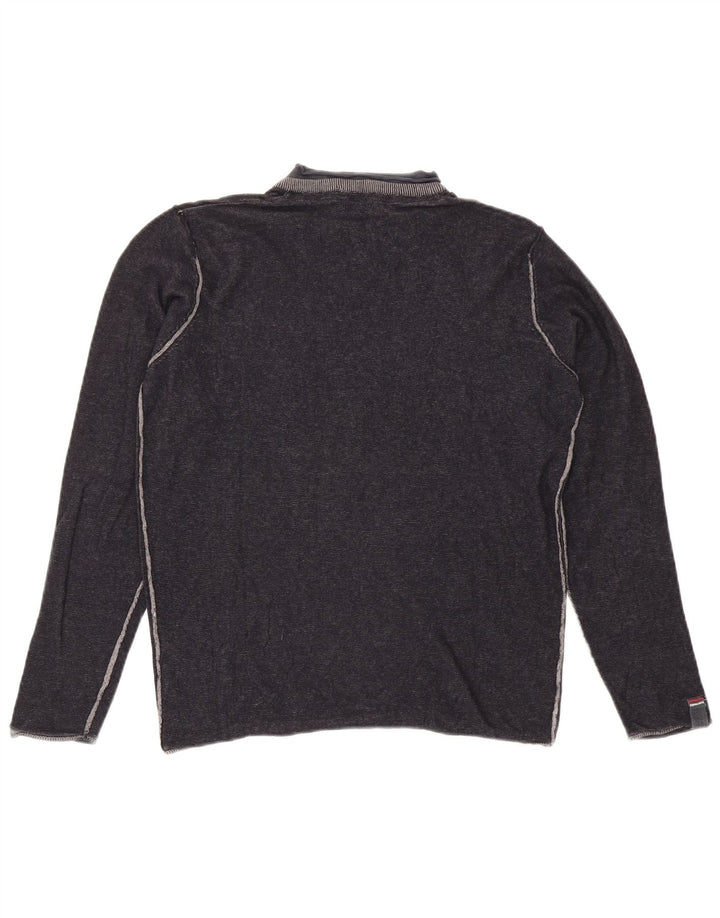 Avirex Pull col V Homme Bleu Marine Moyen