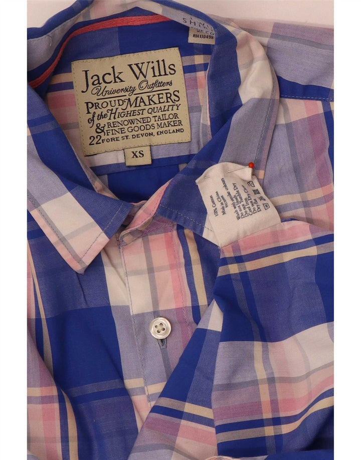 Jack Wills Chemise Homme XS Bleu Carreaux Coton