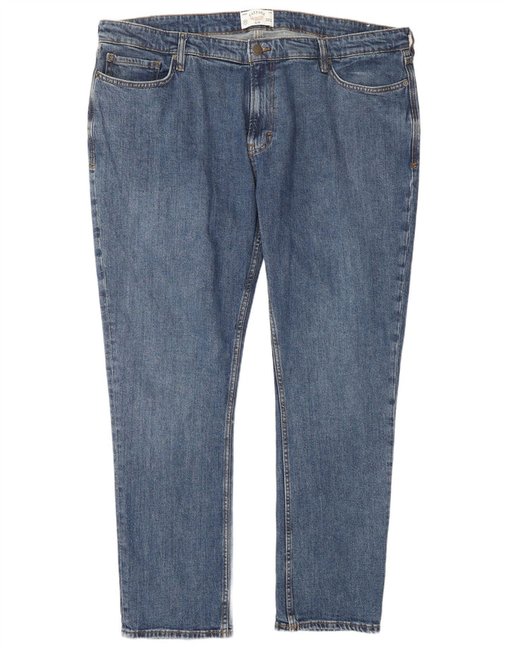 FAT FACE Jean Slim Homme W42 L34 Bleu Coton