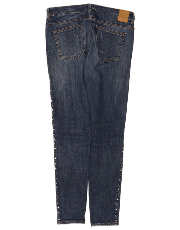 Zara Jean skinny effet vieilli pour femme EU 40 Medium W30 L29 Bleu