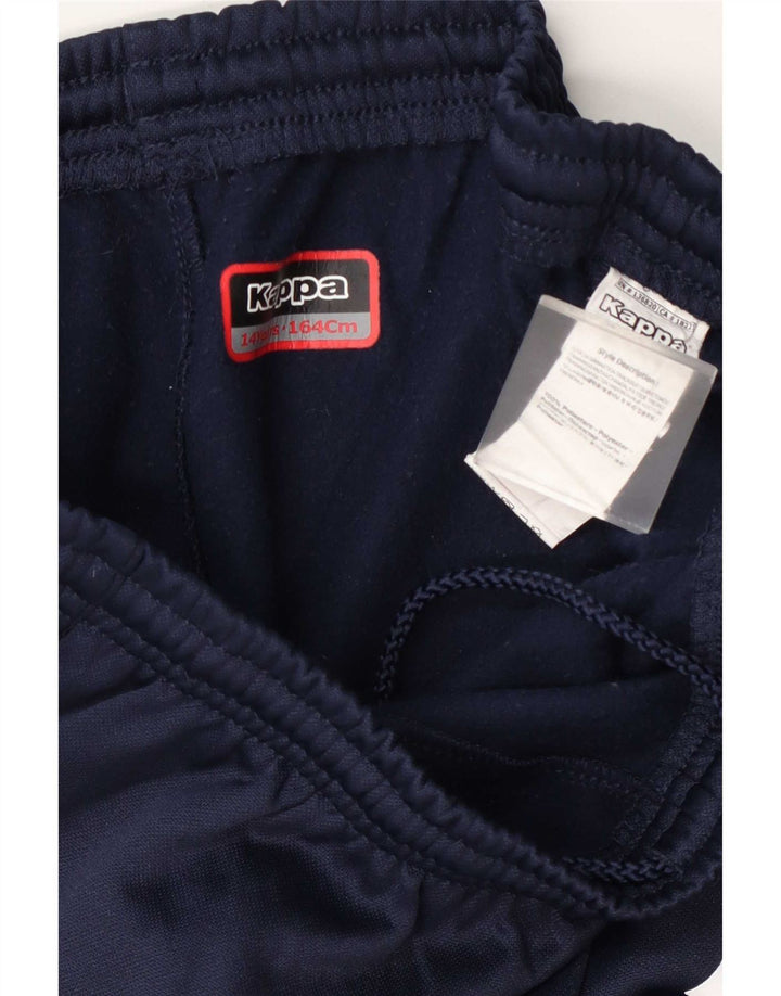 Kappa Pantalon de Survêtement Capri Garçon 13-14 ans Bleu Marine Polyester