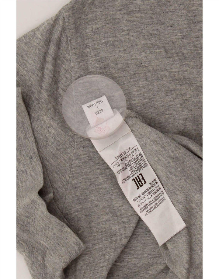 Diesel T-Shirt Graphique Homme Grand Gris Coton