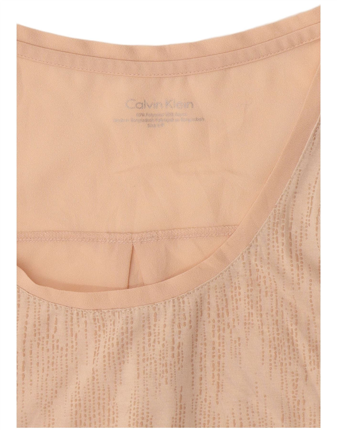 Calvin Klein Débardeur pour femme UK 10 Petit Rose à pois Polyester
