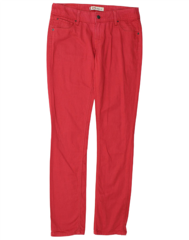 LEVI'S Pantalon décontracté skinny 473 femme W31 L34 coton rouge
