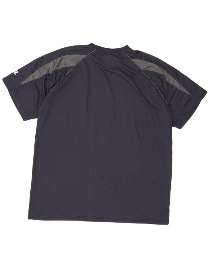 RUSSELL ATHLETIC T-shirt haut pour homme 2XL en polyester color block bleu marine