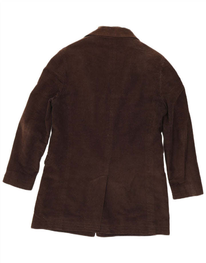 Massimo Dutti Veste Blazer 3 Boutons Homme EU 48 Coton Marron Moyen
