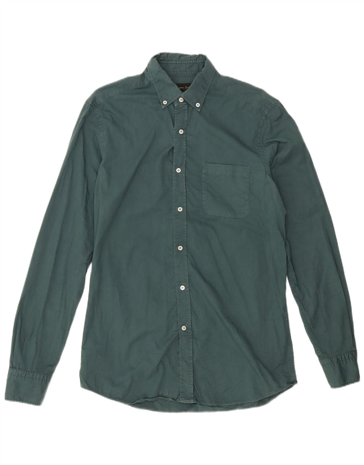 Massimo Dutti Chemise Homme Vert Moyen Coton