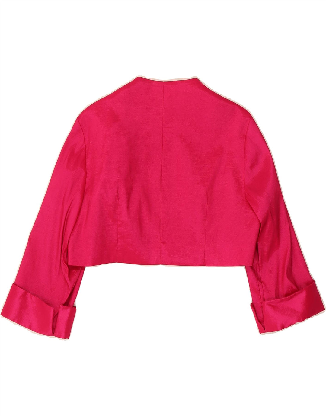 LIBRA Womens Bolero Jacket UK 12 Medium Pink Floral Polyester Vintage Libra and Second-Hand Libra from Messina Hembry 