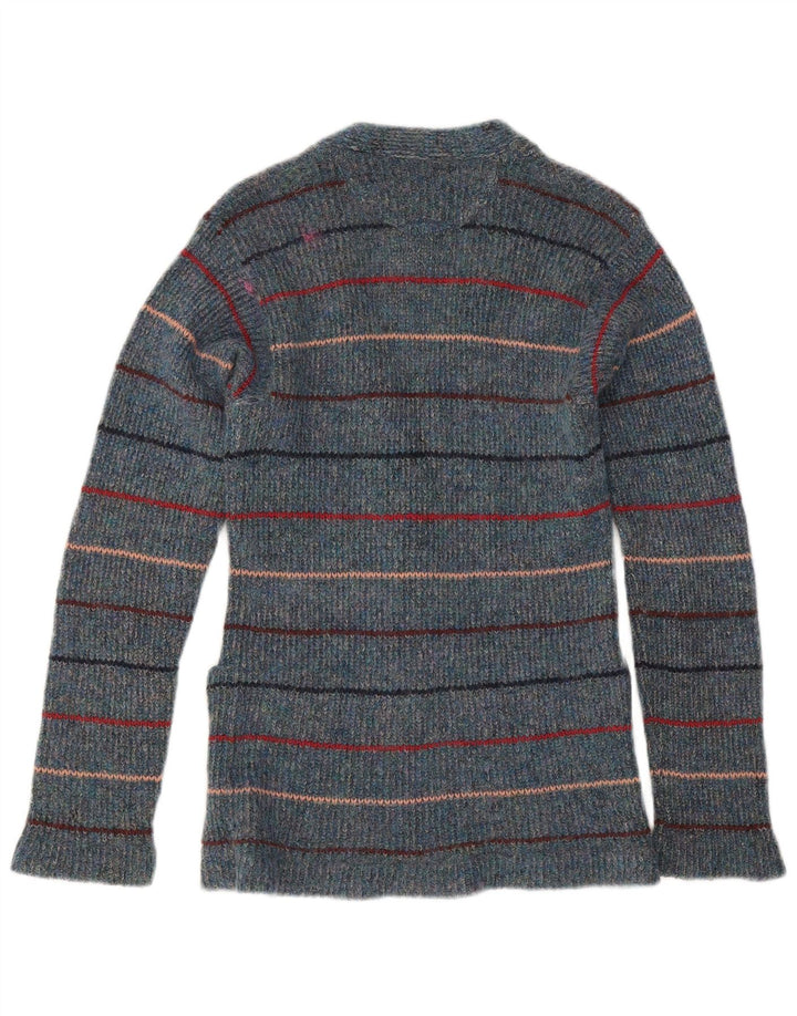 Gilmar Cardigan Femme Pull IT 42 Bleu Moyen Rayé