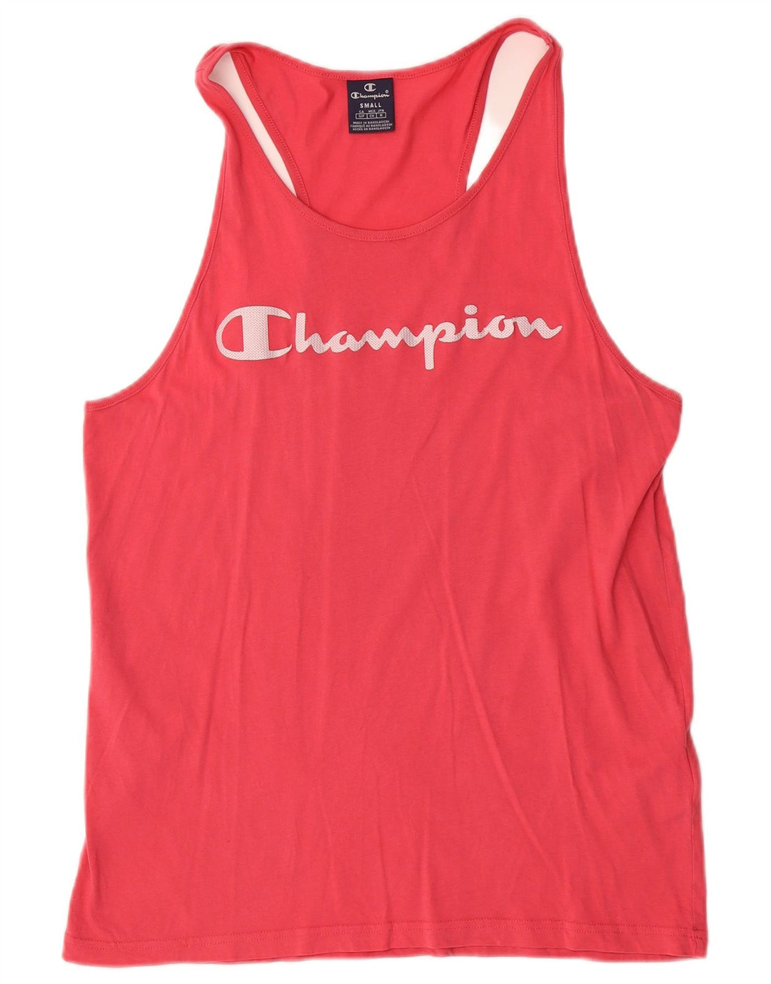 CHAMPION Débardeur Graphique Homme Petit Rose Coton