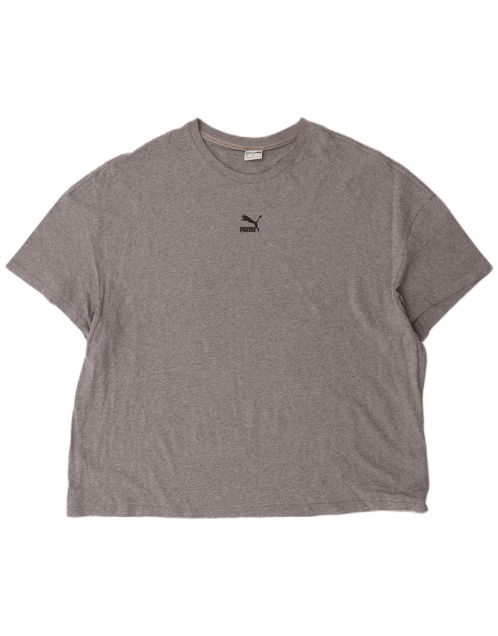 Puma T-shirt graphique pour homme 2XL Gris Coton