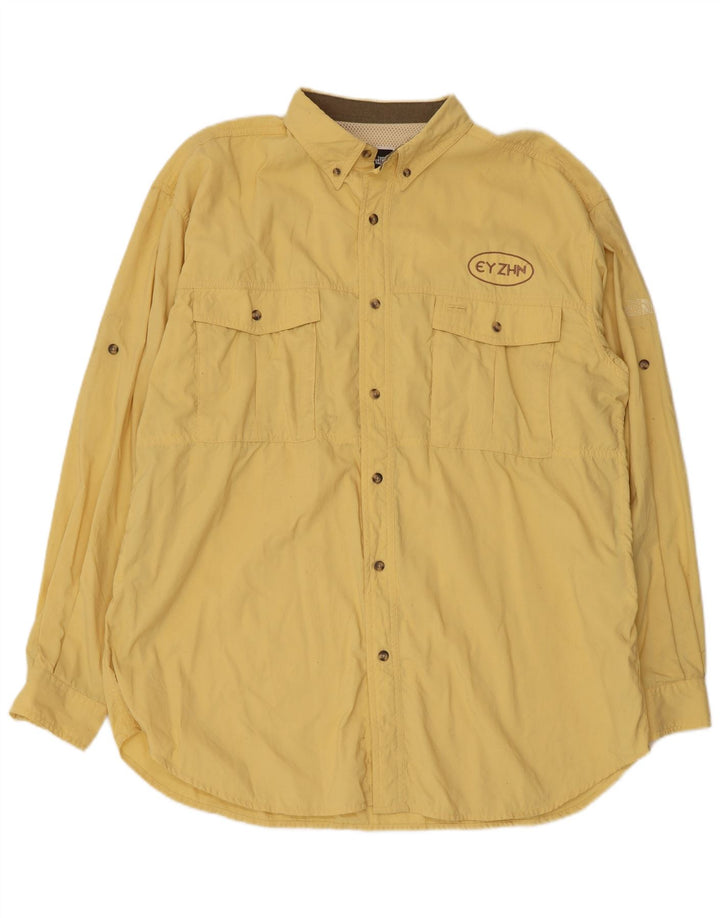 The North Face Chemise graphique pour hommes Large Nylon jaune