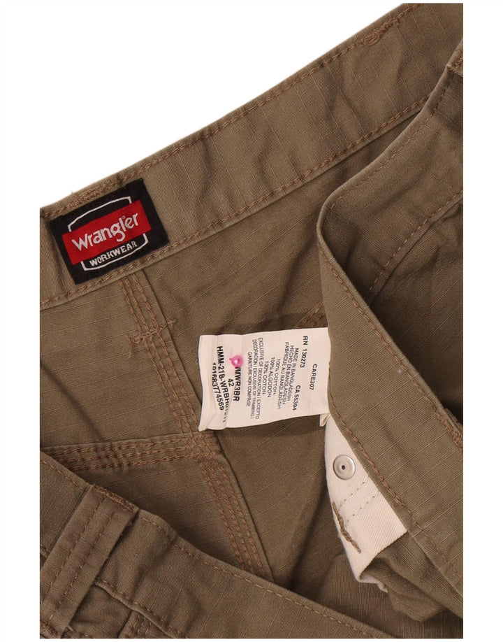 Wrangler Short Cargo Homme W42 2XL Kaki Coton