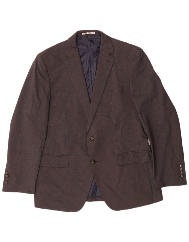 MARKS & SPENCER Veste blazer coupe régulière à 2 boutons pour homme UK 42 XL Marron