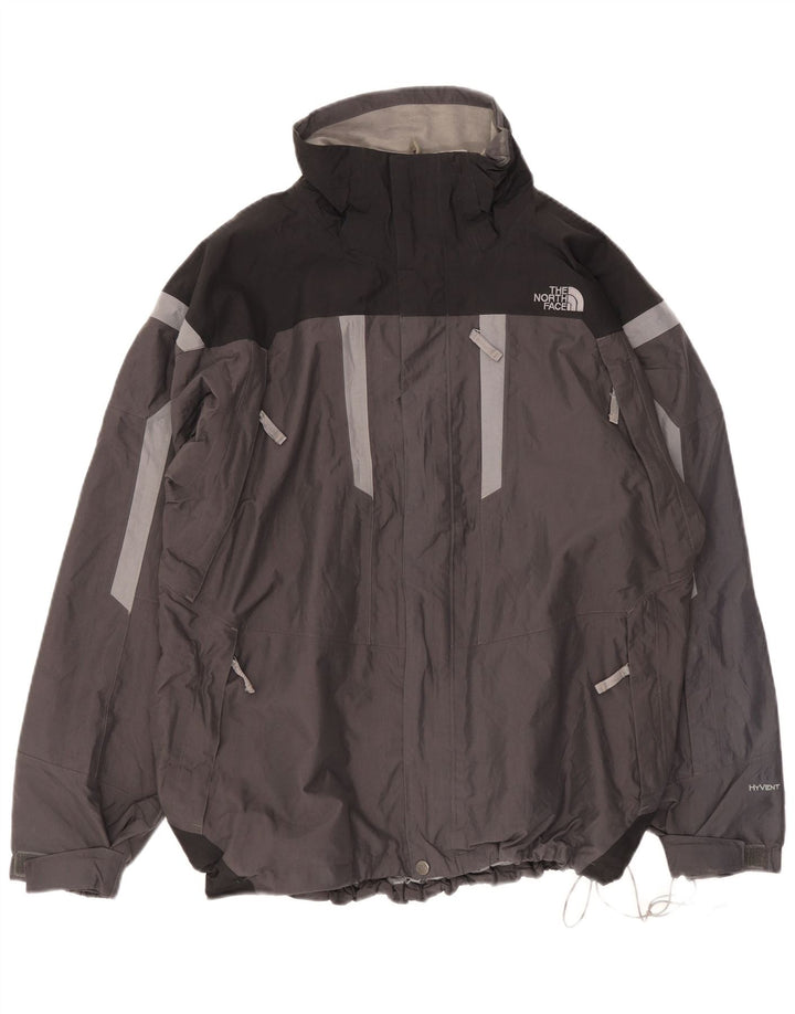 The North Face Veste de pluie pour homme UK 40 Large Gris Colorblock