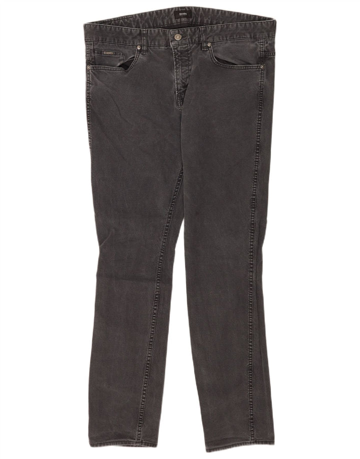 Hugo Boss Jean Slim W36 L32 Gris Coton Homme
