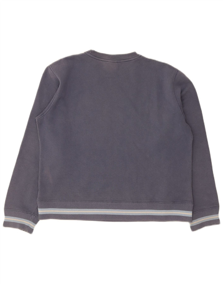Lee Sweat-shirt graphique pour femme UK 44 Bleu marine moyen Colourblock