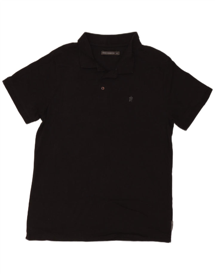 FRENCH CONNECTION Polo Homme XL Noir Coton