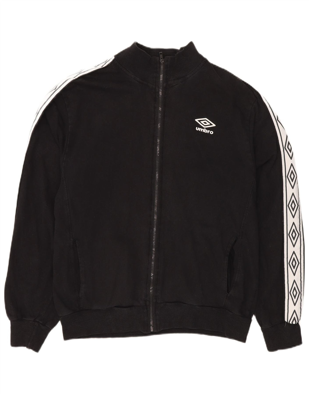 Umbro Veste de survêtement pour femme UK 20 2XL Noir Colourblock Coton