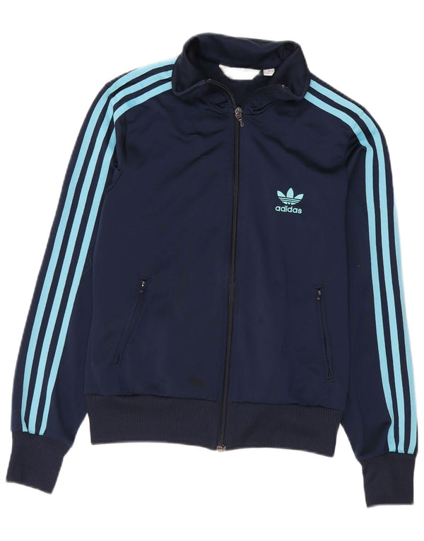 Adidas Veste de survêtement graphique pour femme EU 38 Bleu marine moyen Polyester