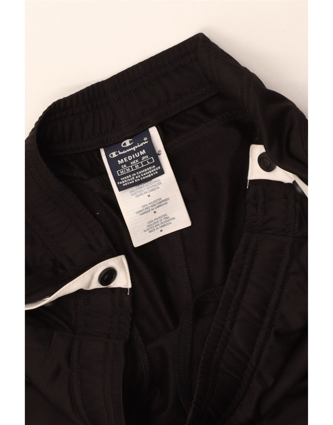 CHAMPION Pantalon de survêtement pour femme UK 12 Medium Black Colourblock