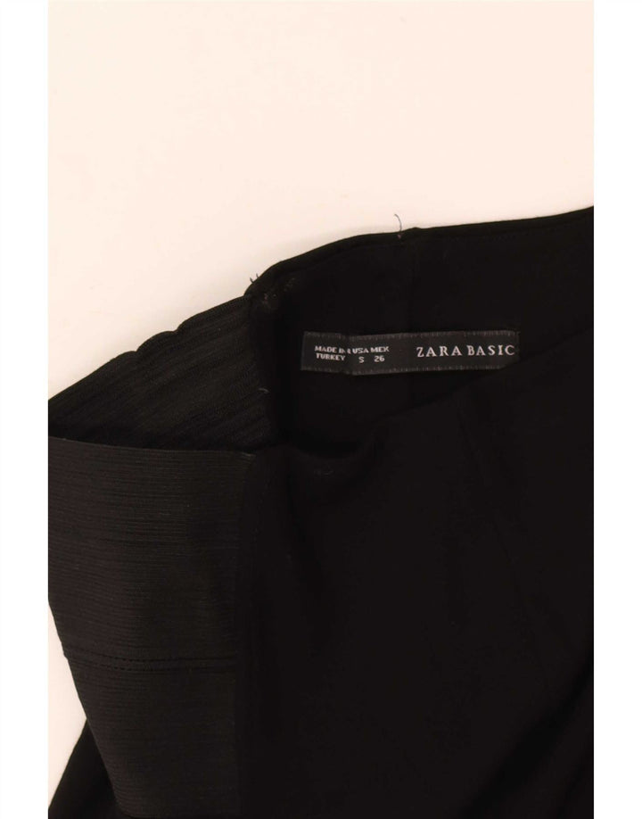 Zara Leggings Femme UK 8 Petit Noir