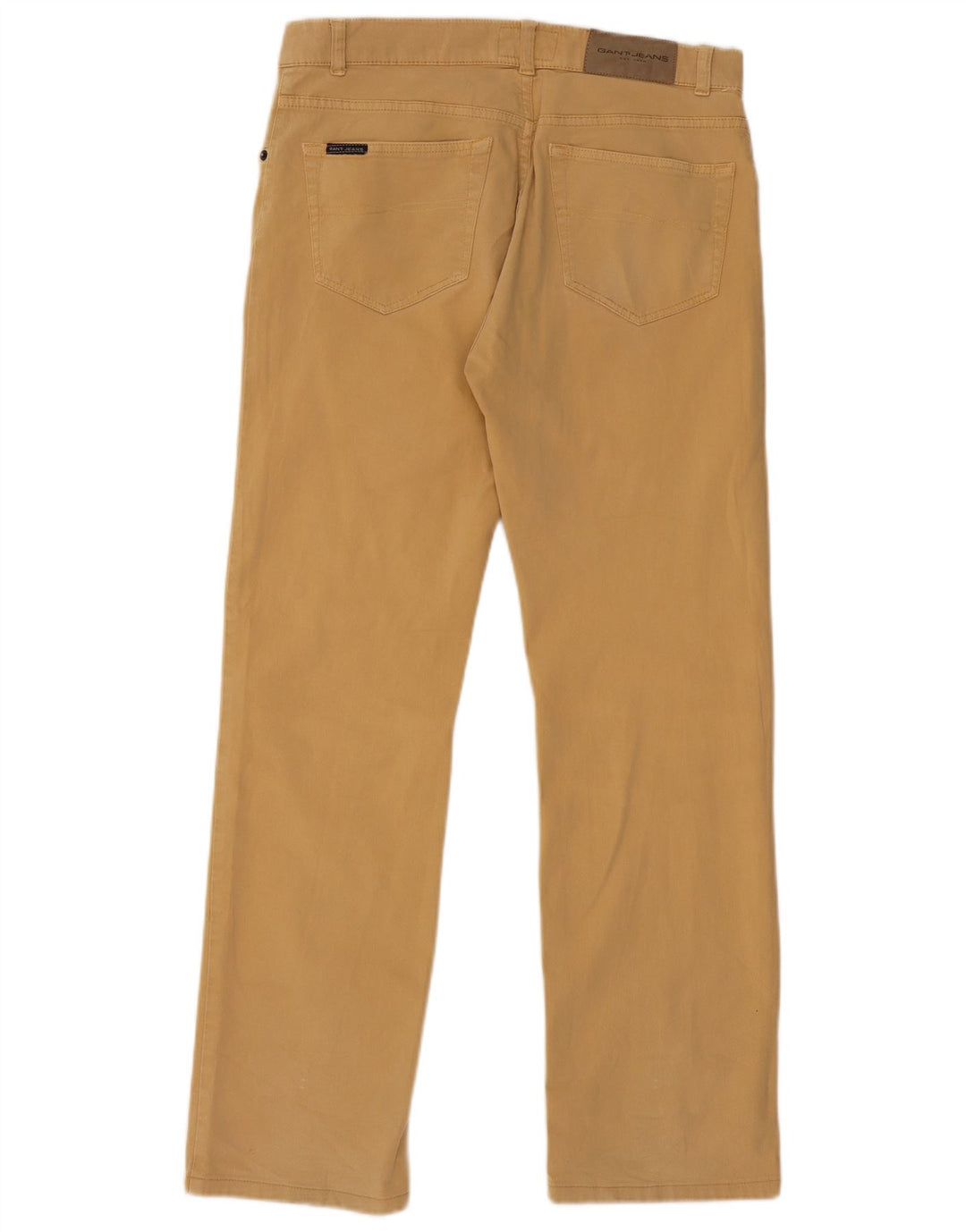 GANT Pantalon décontracté droit pour homme W32 L31 Beige Coton