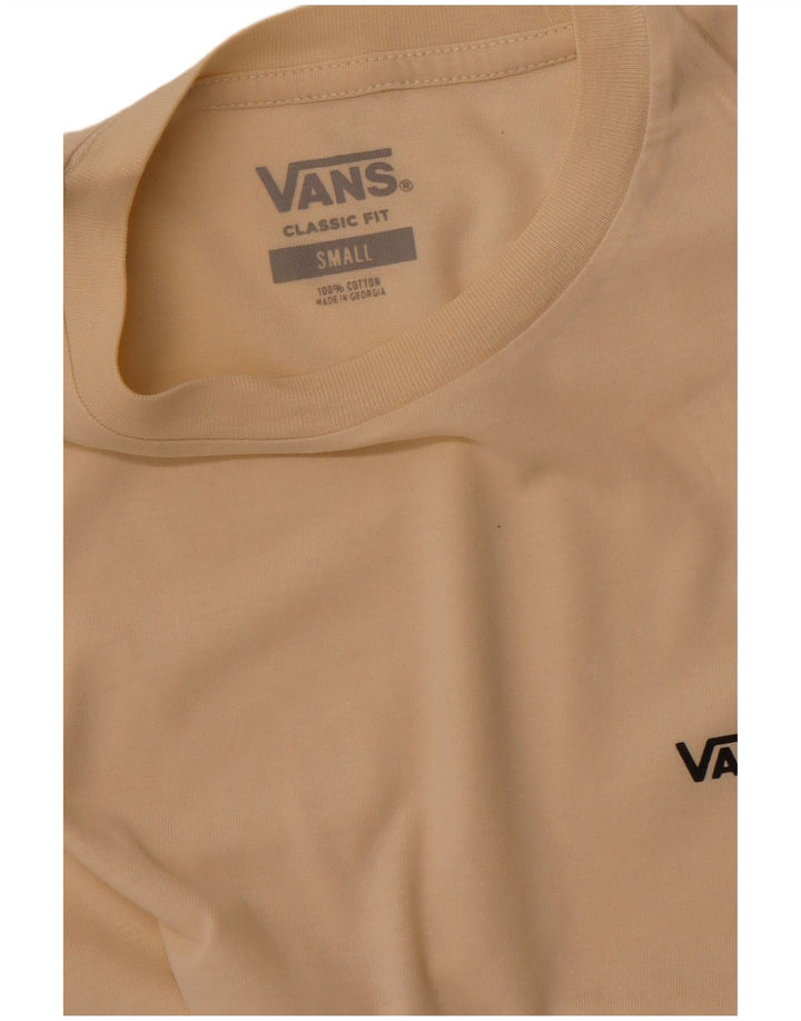 VANS T-shirt coupe classique pour hommes, petit coton beige