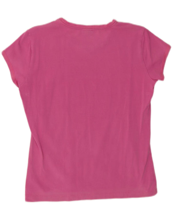 ASICS T-Shirt Femme Top UK 18 XL Rose Coton