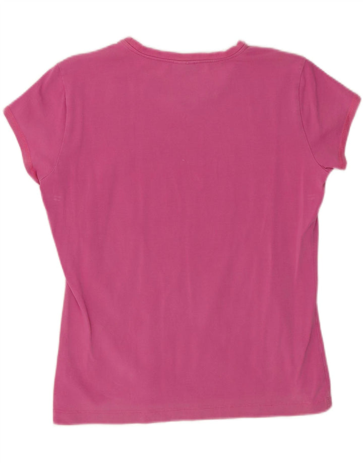 ASICS T-Shirt Femme Top UK 18 XL Rose Coton