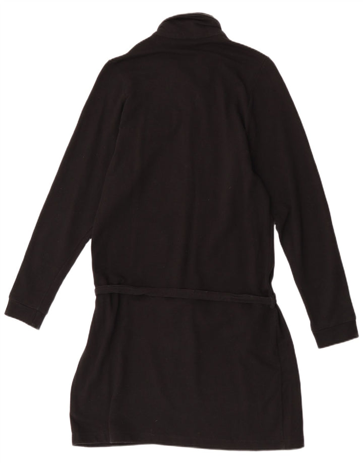 Lacoste Robe polo à manches longues pour femme Taille 40 Coton noir moyen