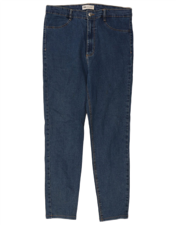 Zara Jean Slim Femme EU 44 XL W34 L25 Bleu