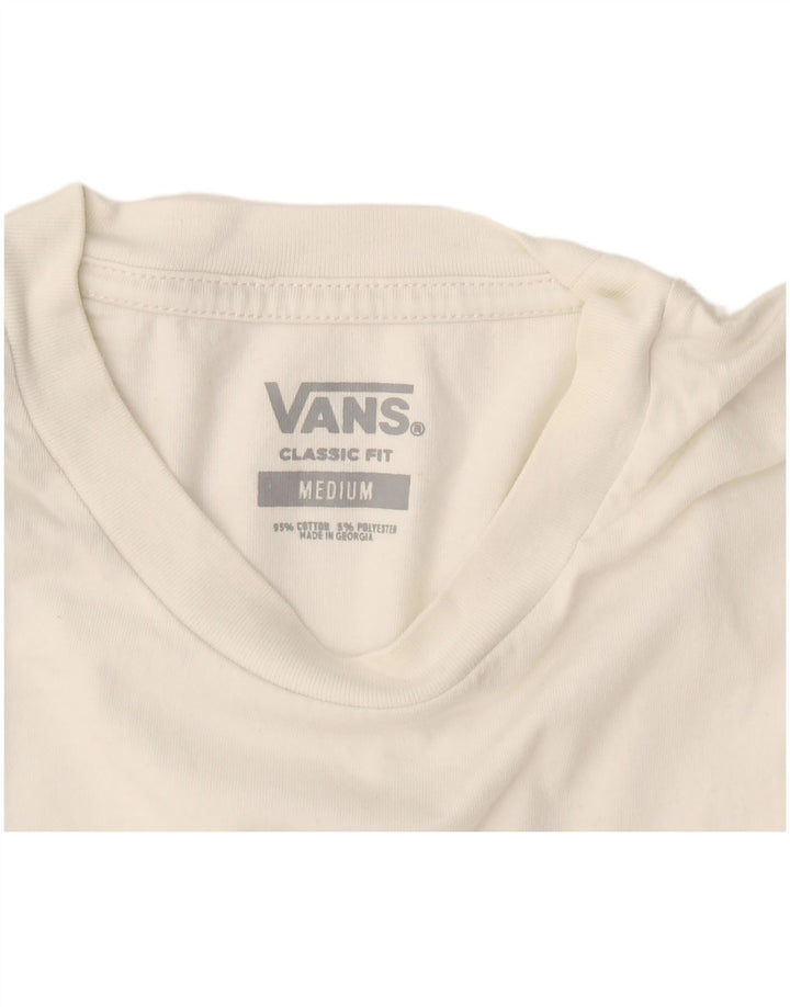 Vans T-shirt coupe classique pour homme en coton color block blanc moyen