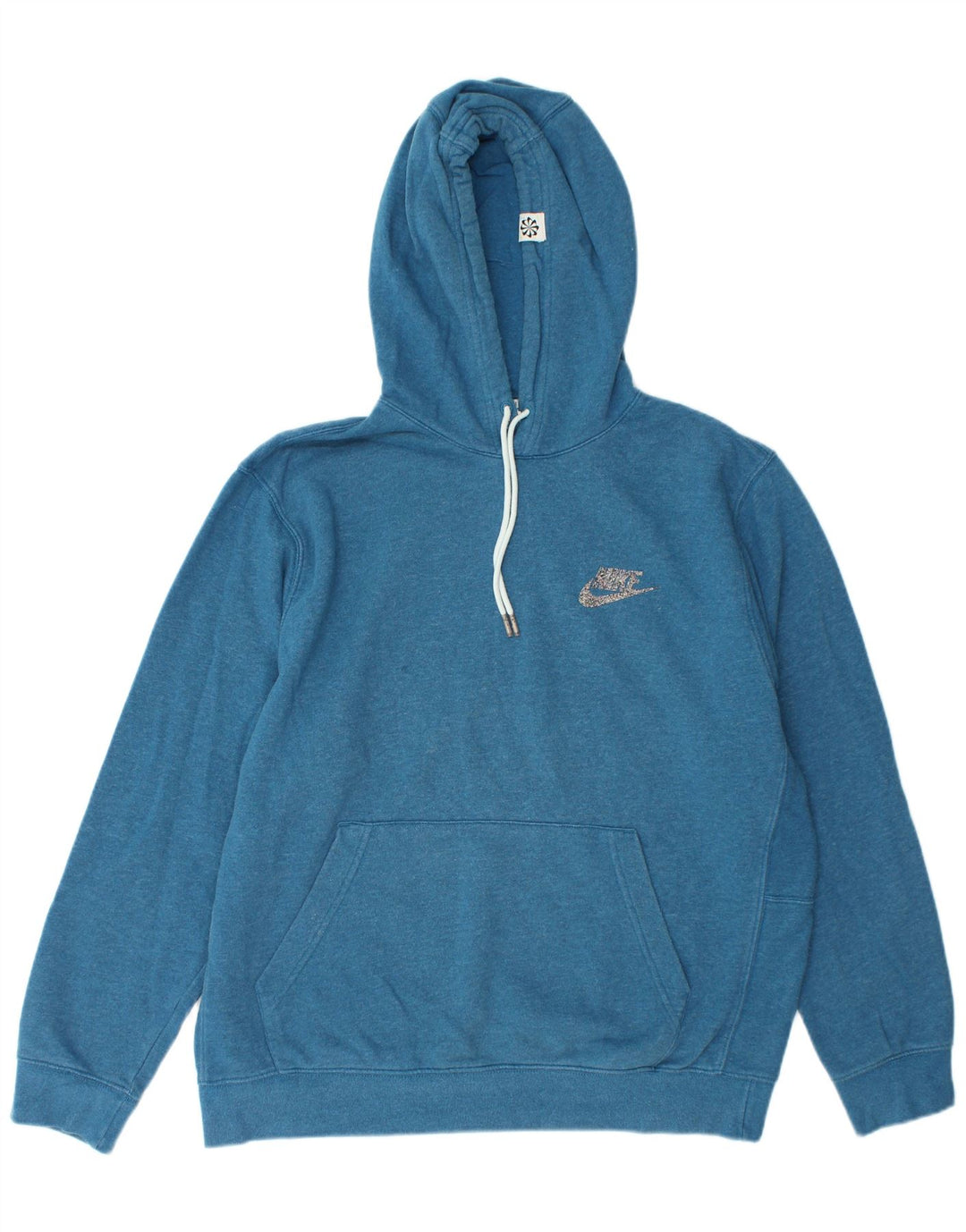 Nike Pull à capuche pour homme en coton bleu Taille L