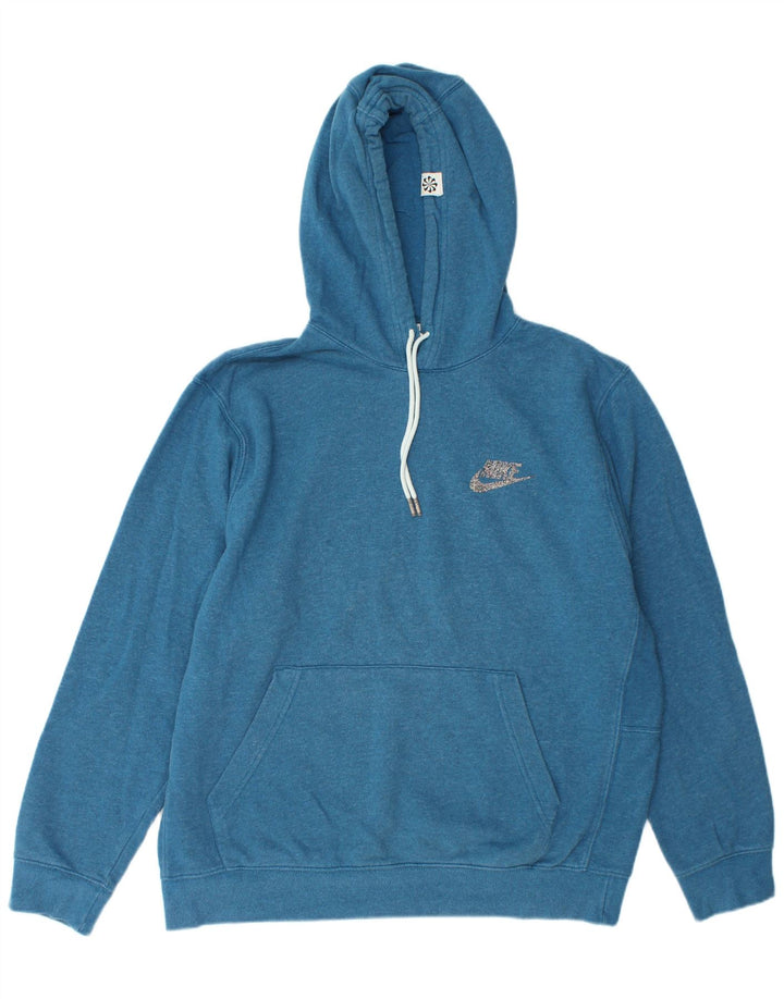 Nike Pull à capuche pour homme en coton bleu Taille L