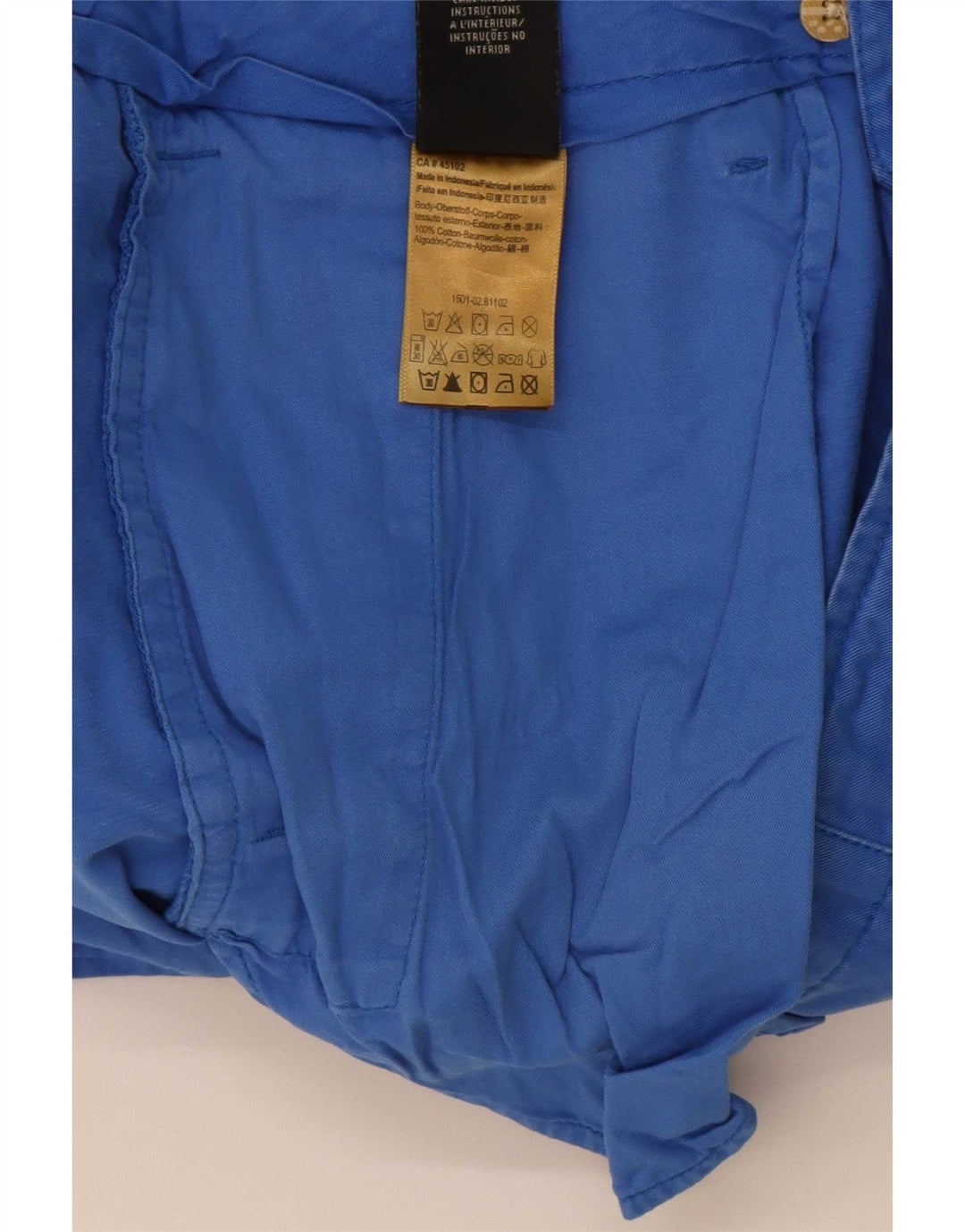 Scotch & Soda Short Chino Homme W30 Bleu Moyen Coton