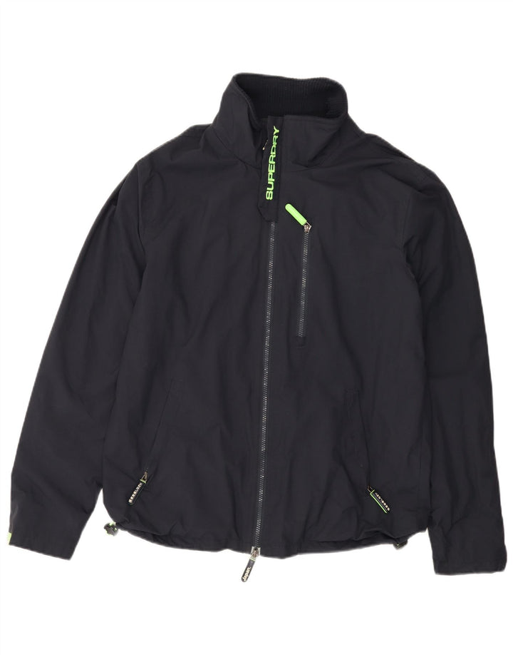 SUPERDRY Veste coupe-vent The Windhiker pour homme UK 38 Bleu marine moyen