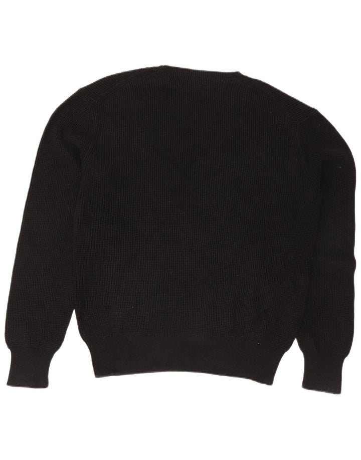 All Saints Pull à col rond pour homme en coton noir Large
