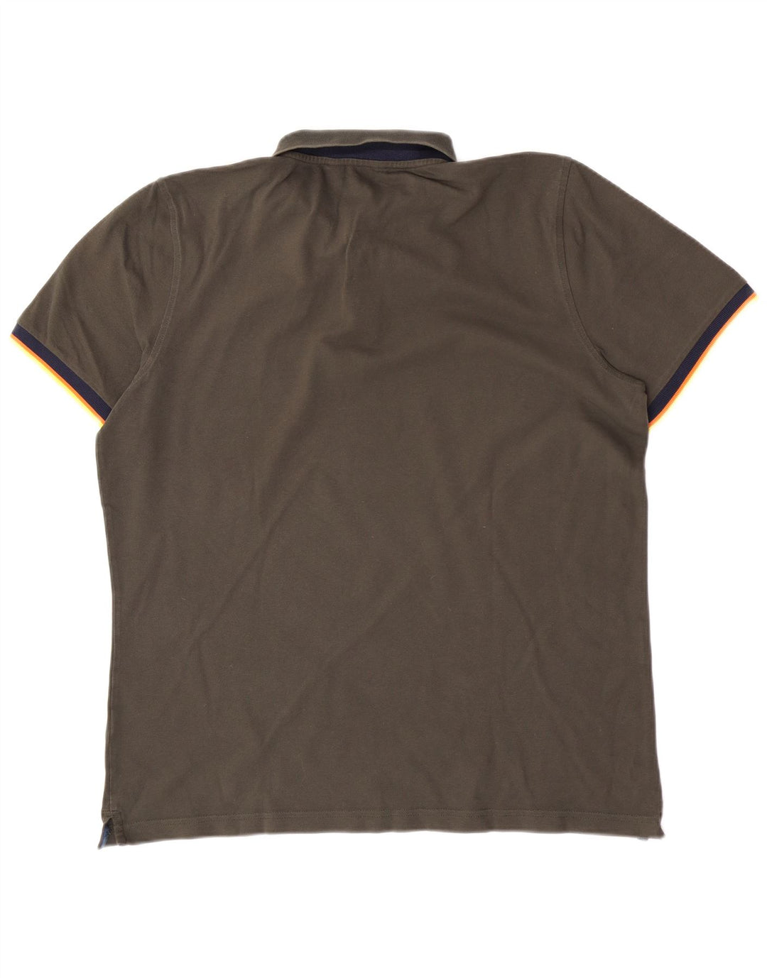 K-Way Polo Homme XL Kaki Colourblock