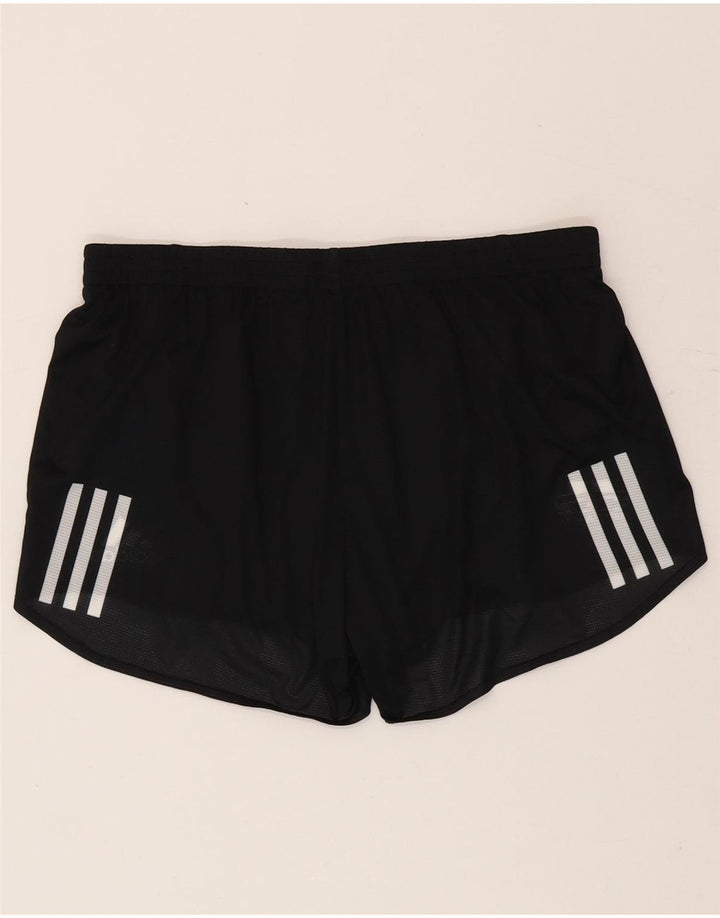 Adidas Short de sport graphique pour femme UK 12/14 Polyester noir moyen