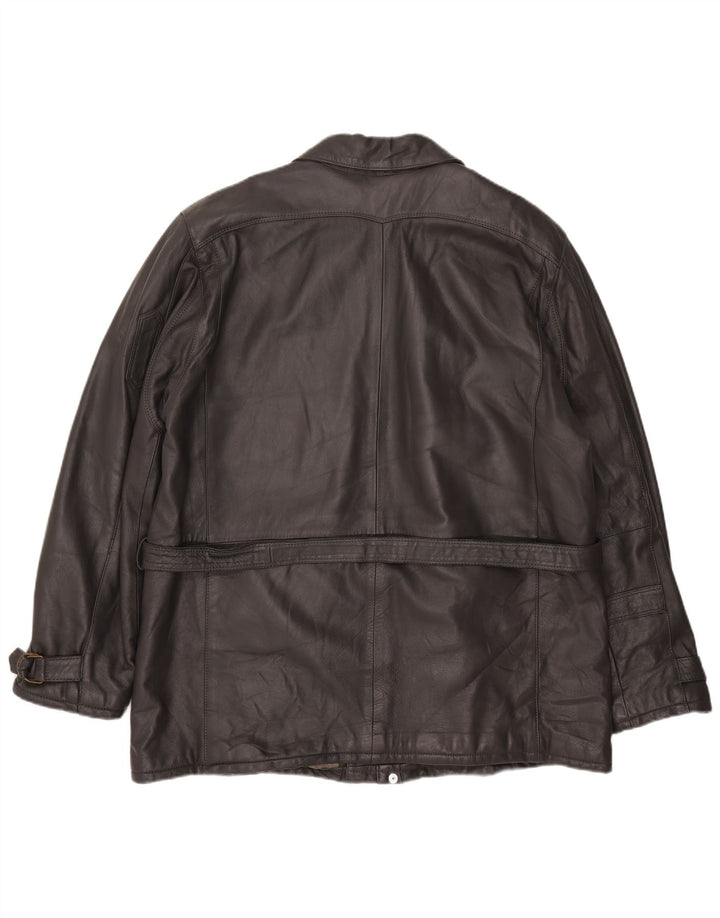 Veste en cuir homme Michel IT 58 4XL cuir gris