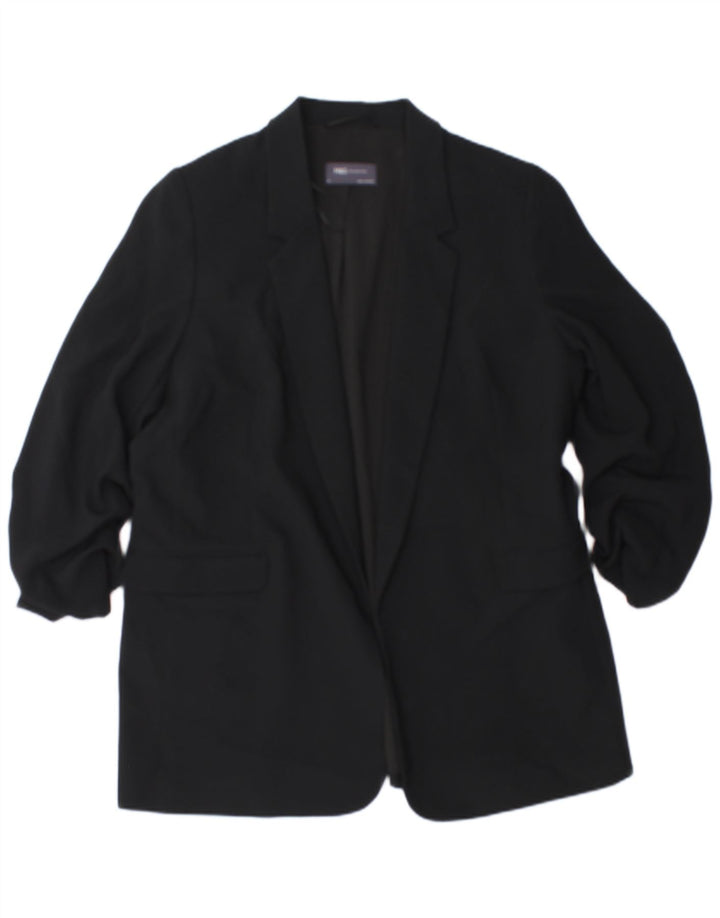Marks & Spencer Veste blazer ouverte à manches 3/4 pour femme UK 18 XL Noir