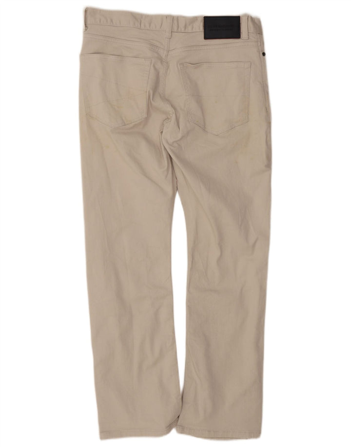 Marks & Spencer Pantalon décontracté bootcut pour homme W32 L29 Coton beige
