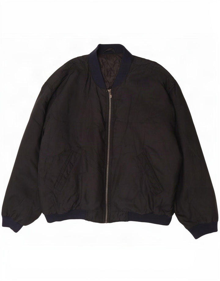 Marks & Spencer Veste bombardier St. Michael pour homme UK 42 XL Noir Polyester