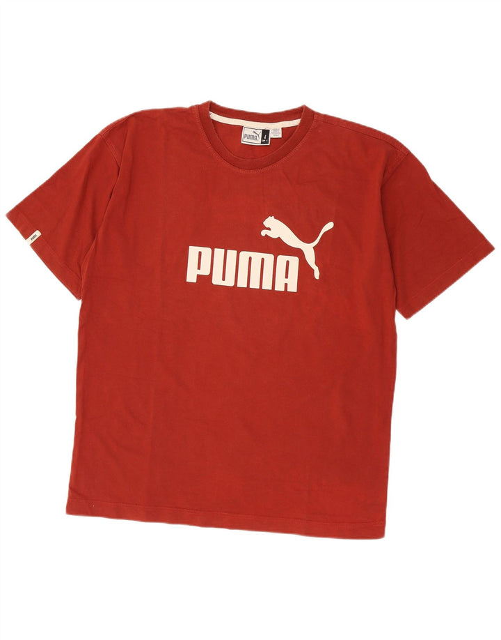 Puma T-shirt graphique pour hommes, grand, marron
